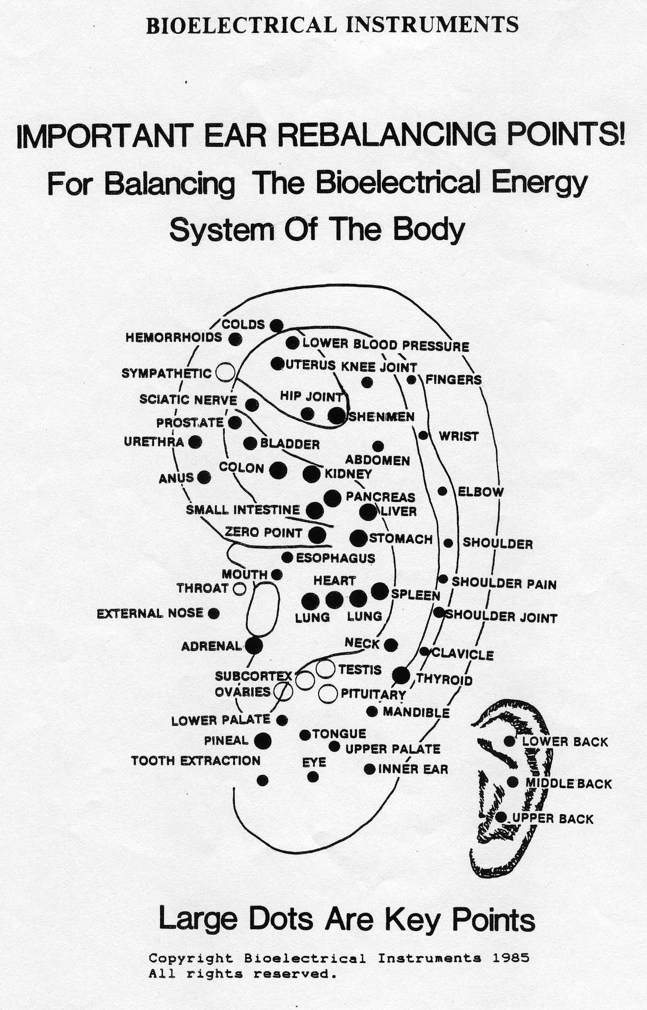 energy points in ear